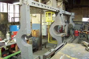 Large horizontal press in our machine shop.