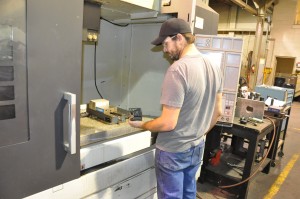 Machining on Mori Seiki 4 axis vertical machining center in Salt Lake City, Utah machine shop.