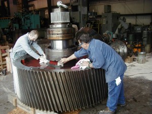 millwright services on large gear box.
