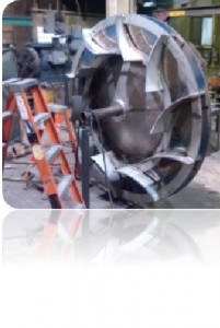 fan under construction weld fabrication