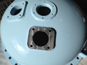 coded ASME presure vessel head weld manufactured.